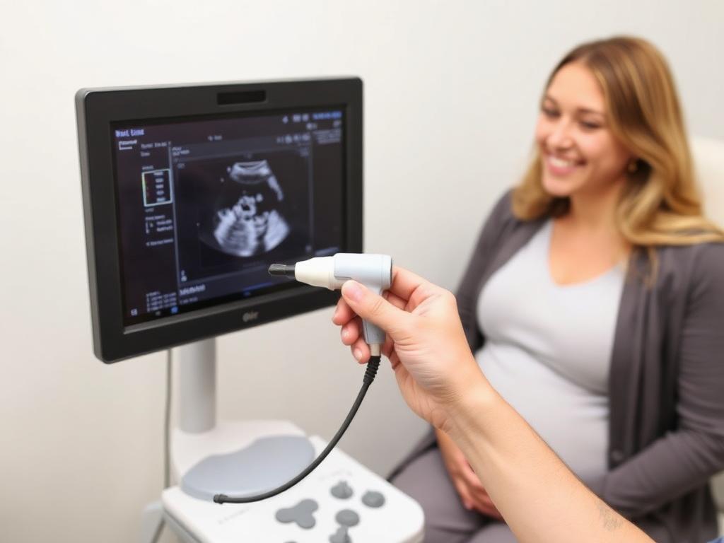 Estudio obstétrico con paciente embarazada